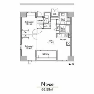 グラン・アベニュー栄【9階】の間取り