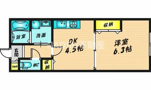ヴァロンドール中野【203号室】の間取り