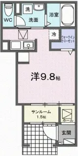 ヒカルサ豊橋東田町 Ⅱ【1階】の間取り