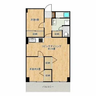 うえほんまちハイハイタウン【9階】の間取り