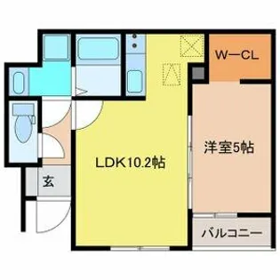 リーブルファイン中志段味【104号室】の間取り