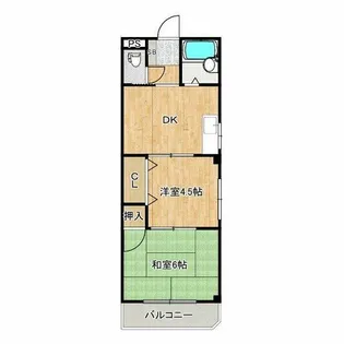 メゾンド西宮【4階】の間取り