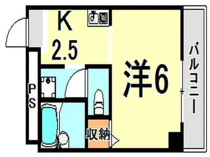 グリュックY【4階】の間取り