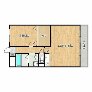 ピアシャンポール【3階】の間取り