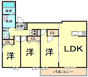 プレシャス小松【2階】の間取り