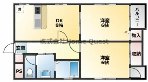 ヴィランディ【4階】の間取り
