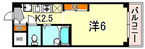 スペラーレ御影【4階】の間取り
