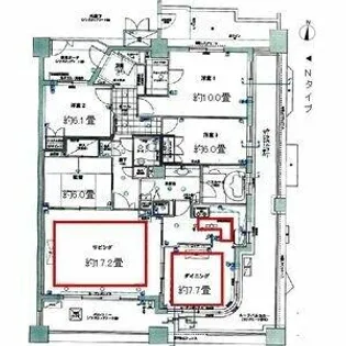 レジディア泉【15階】の間取り