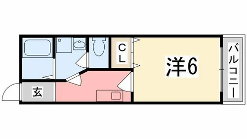 GORI田寺【205号室】の間取り