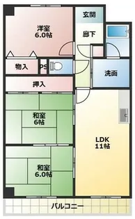 ウィステリア武庫之荘【1階】の間取り