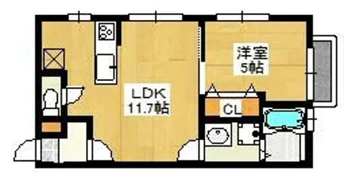 PHOENIX高宮南【1階】の間取り