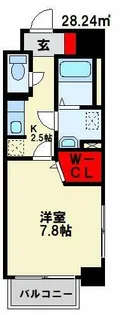 ボスカート A.【401号室】の間取り