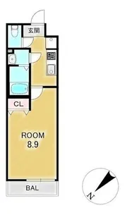 Lineage Court野洲駅西【3階】の間取り