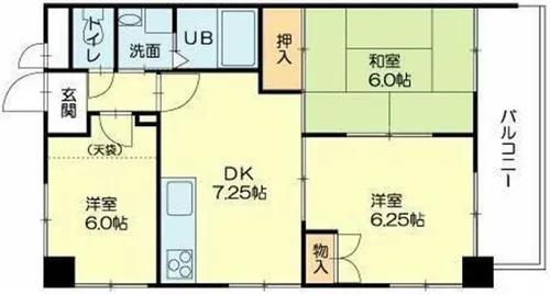 ピアイースト姫路白浜【2階】の間取り