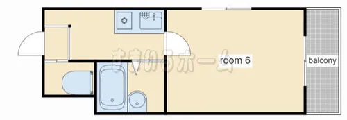 シャトー姫路【405号室】の間取り