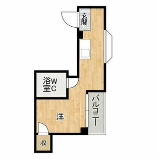 エホール東田辺【3階】の間取り