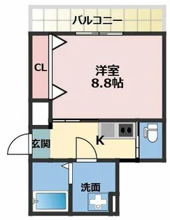 アトリエ・カーサ守口【1階】の間取り