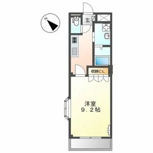 リバティ長篠【2階】の間取り