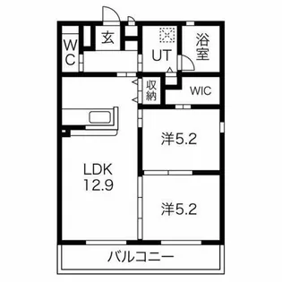 IRIS COURT(アイリスコート)【2階】の間取り