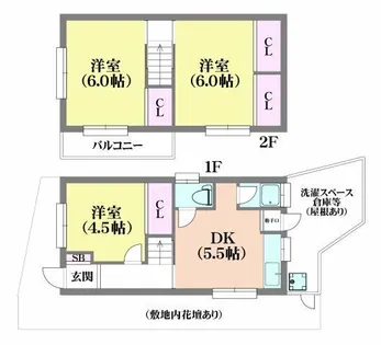 兵庫県神戸市北区鈴蘭台西町1丁目【一戸建】の間取り