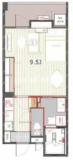 アントゥール薬院【8階】の間取り