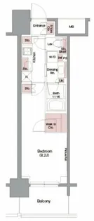 ザ・パークハビオ堂島【9階】の間取り