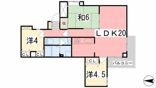 メゾン富士才【302号室】の間取り