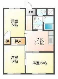 アスカ Ⅱ【3階】の間取り