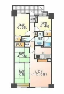 パストラルハイム豊橋 弐番館【2階】の間取り