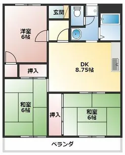 塚本ビル【202号室】の間取り