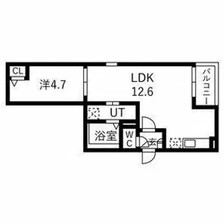 Jack sumiyoshiⅠ【3階】の間取り