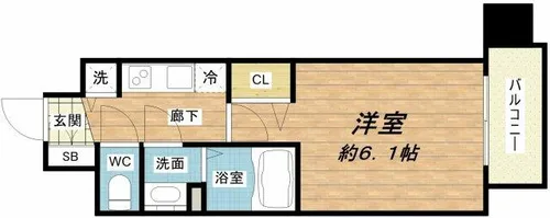 プレサンス松屋町駅前【2階】の間取り