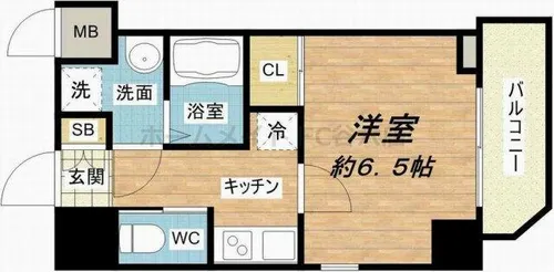 ララプレイス京町堀プロムナード【3階】の間取り