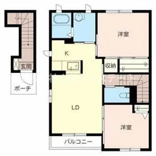 加東市上中(オアシスハイツ A棟)【2階】の間取り