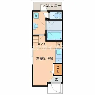 エル・サッスーンYASHIRO【202号室】の間取り