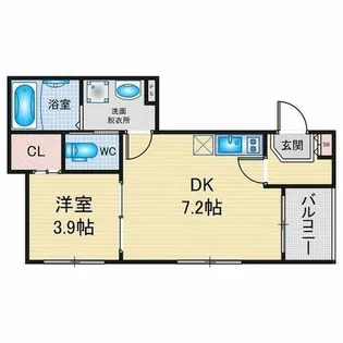 ハーモニーテラス平針Ⅰ【2階】の間取り