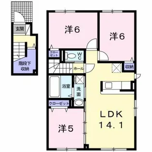 アスペルジュ【2階】の間取り