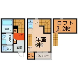 グランドステージ新栄【1階】の間取り