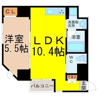 HONNMACHI BOX24【6階】の間取り