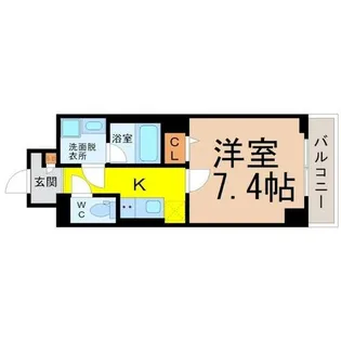 シャルマンソワレ名駅【4階】の間取り