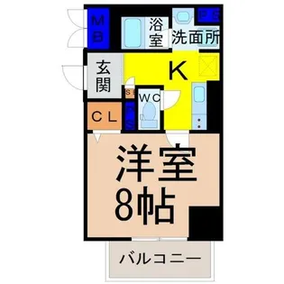 笹島アイサンメゾン【4階】の間取り