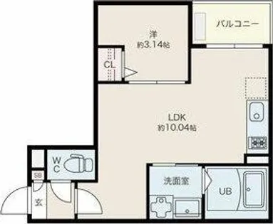 Jack meijihommachiⅡ【3階】の間取り