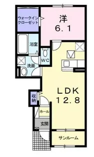 フェリスⅡ【102号室】の間取り