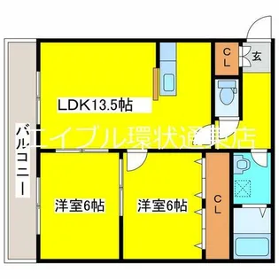 ロイヤルコートN18【303号室】の間取り