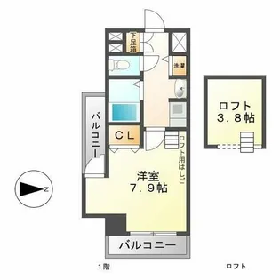 プレサンス名古屋駅前アクシス【2階】の間取り