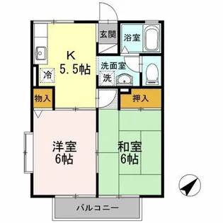 ファミールSAITO A【203号室】の間取り