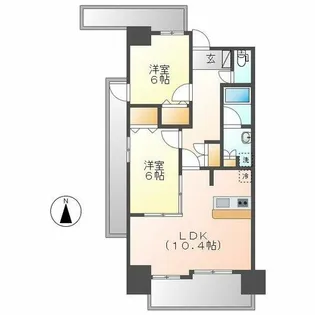 ヴィラエーデル大須【5階】の間取り