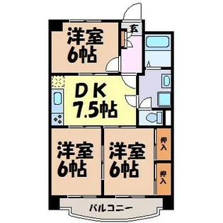 Casa吹上【3階】の間取り