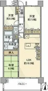 カルティア瑞穂が丘【3階】の間取り