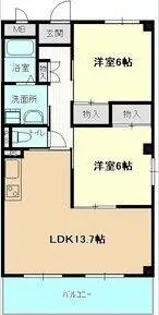 セラフィ西原【2階】の間取り